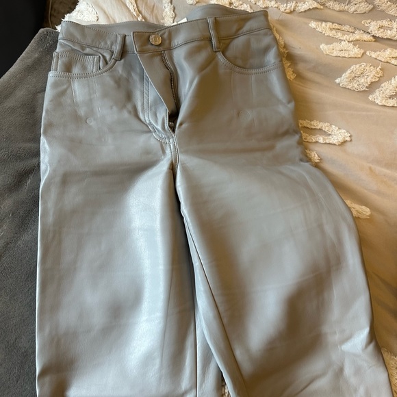 Light blue Melinda pants - leather aritzia - Picture 7 of 8